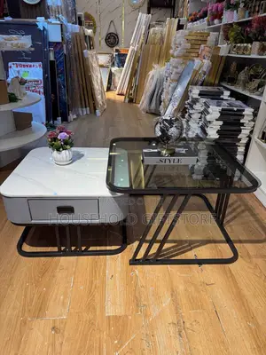 Luxury 2in1 Marble Center Table With Drawer