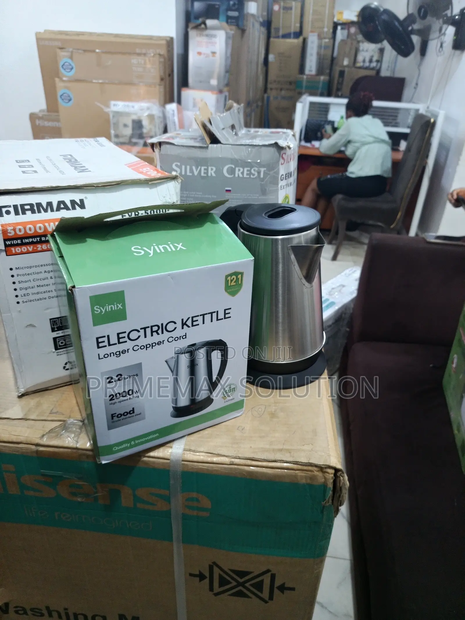 Syinix 2.2l – Safe Boiling, Spacious Serving