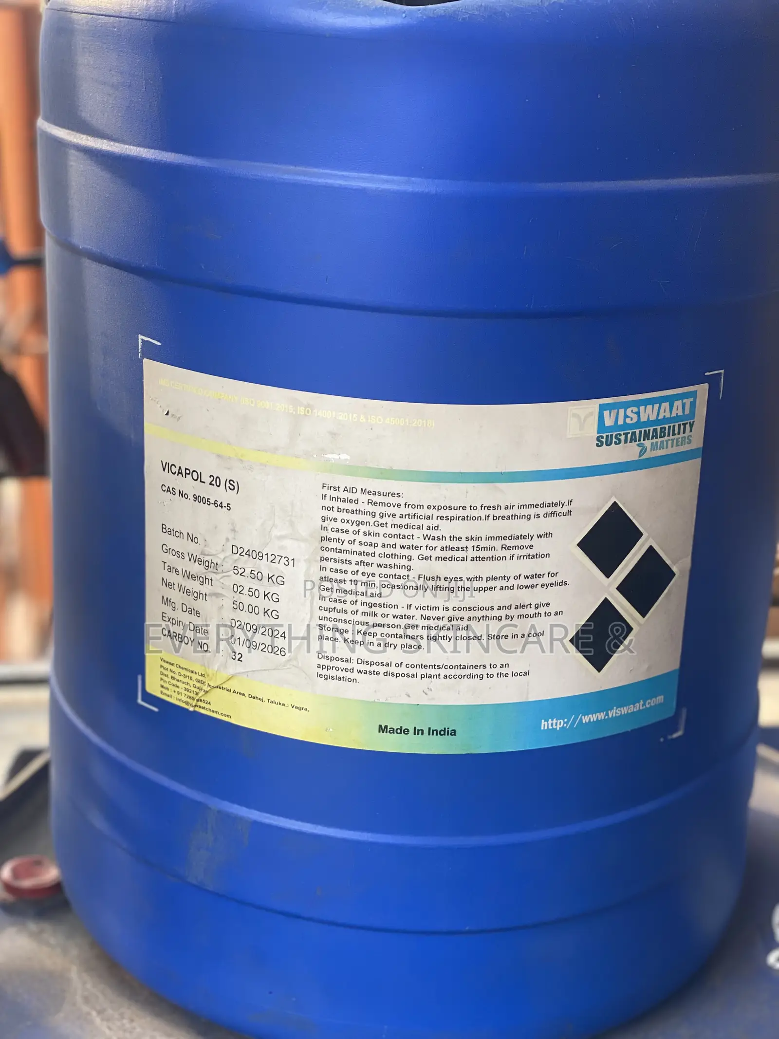 Polysorbate 20 (1 Liter Is 10,000)