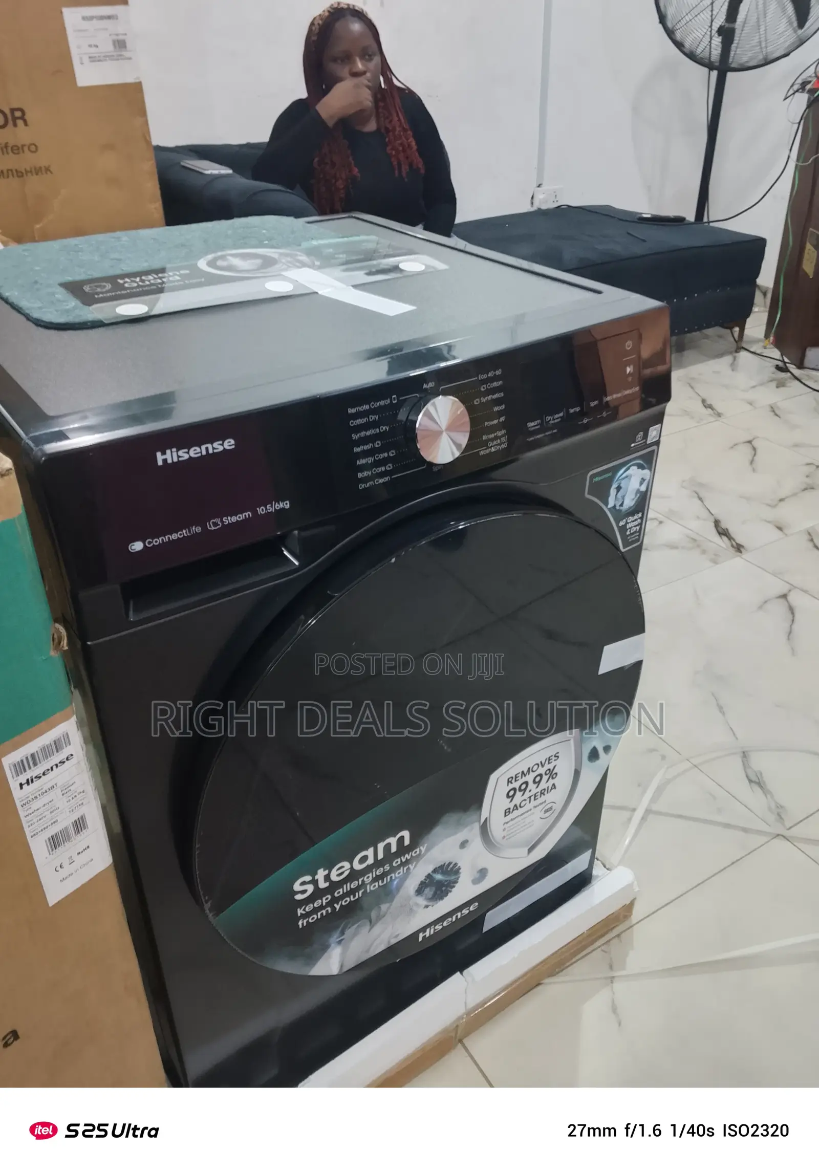 Hisense Ultracapacity 10.5kg Wash Dry – Fresh Clothes, Fast