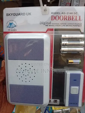 Skyguard Uk Digital Wireless Remote Control Dorbell - Model Ag- Dc
