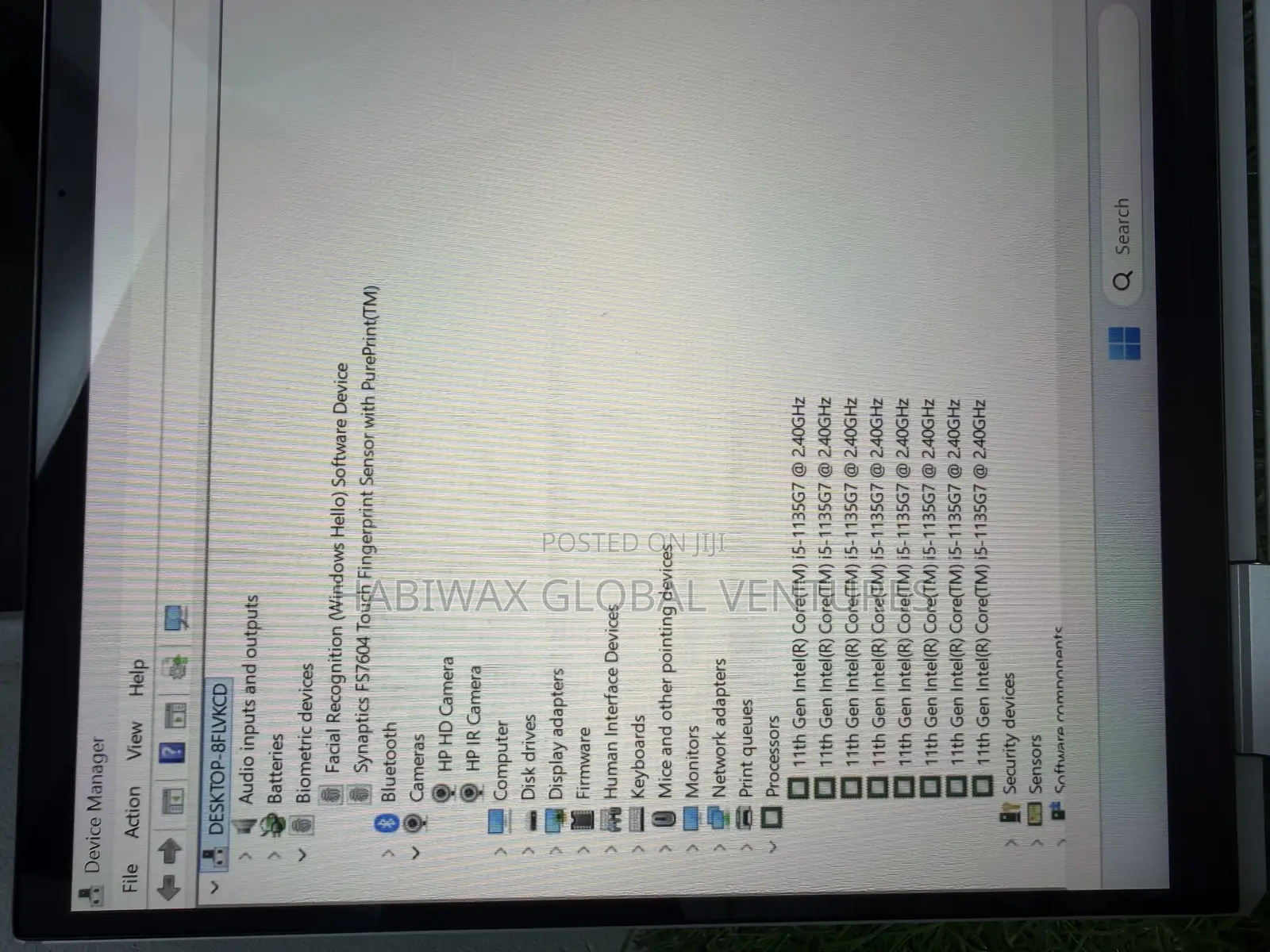 Laptop HP EliteBook 1040 G8 8GB Intel Core i5 SSD 256GB