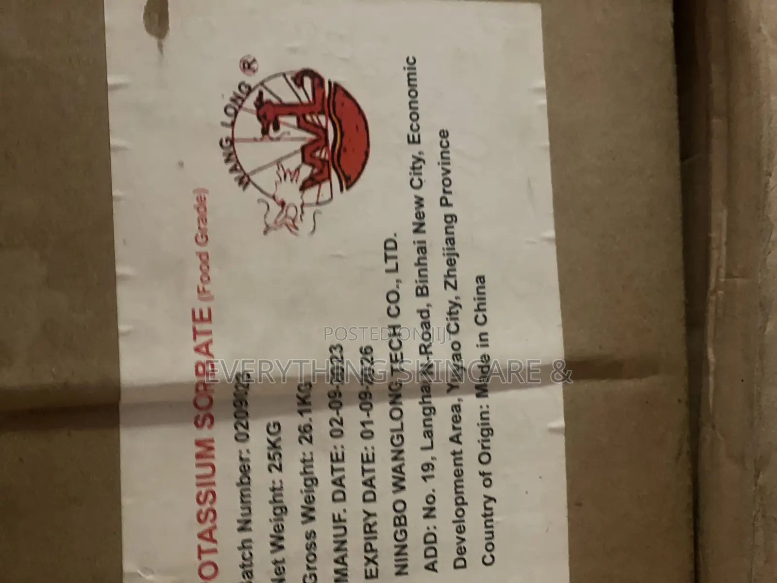 Pottasium Sorbate