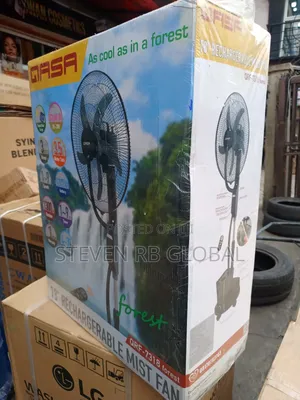 Qasa 18" Rechargeable Mist Fan With Remote – QRF-7318 (Forest)