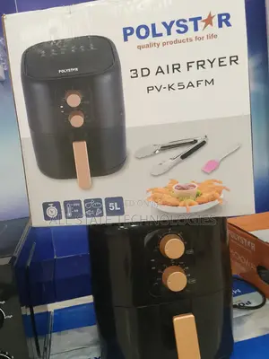 Polystar Large Capacity 5l Air Fryer 3d Rapid Heat