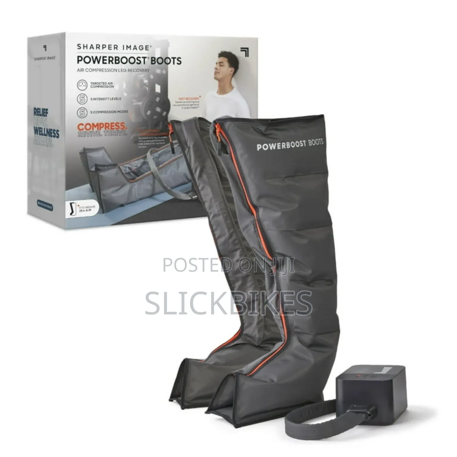 Sharper Image Powerboosttm Boots, Air Compression With 5 Modes