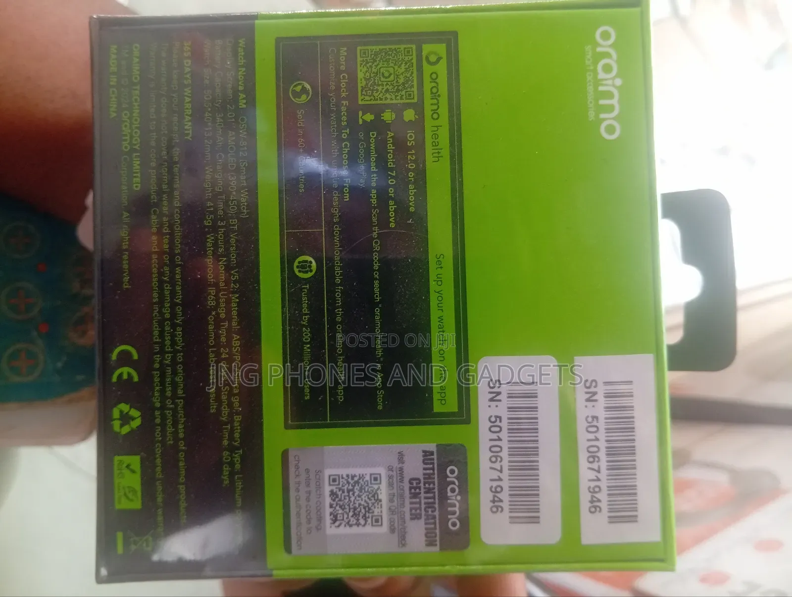 Oraimo Smart Watch