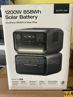 Ecoflow River 3 Max Plus 1,200watt 858wh Genuine Solar Power Station