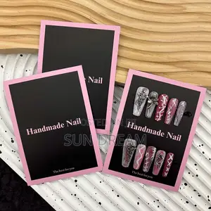 50 PCS Nails Art Cards Diy Cards Press on Nail Card