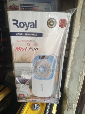 Royal Rechargeable Mist Fan 12 Inches
