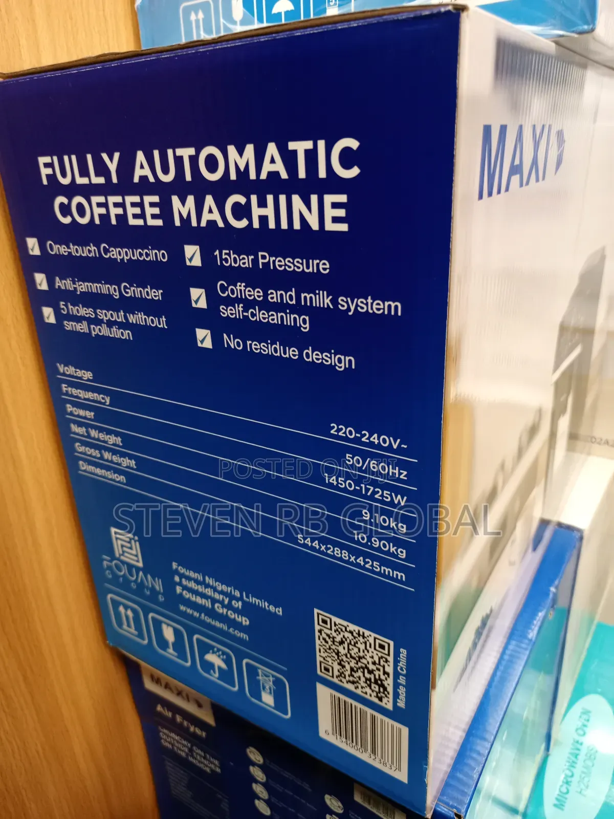 Maxi 1000w Fully Automatic Coffee Machine – Ma-Facm1002b2