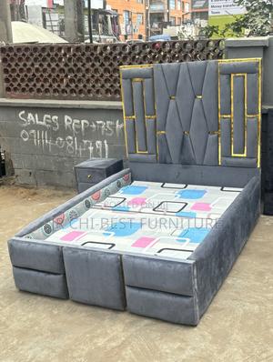 4.5 by 6 Upholstery Wooden HDF Bedframe of Splendid Quality