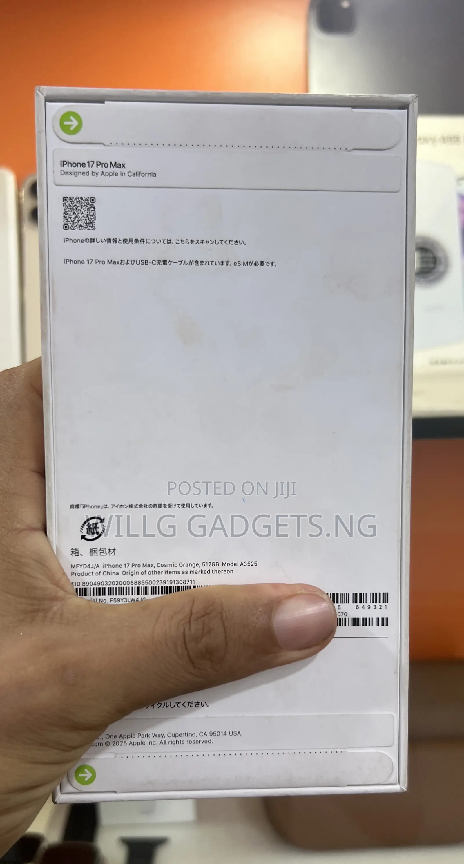 New Apple iPhone 17 Pro Max 512 GB Orange