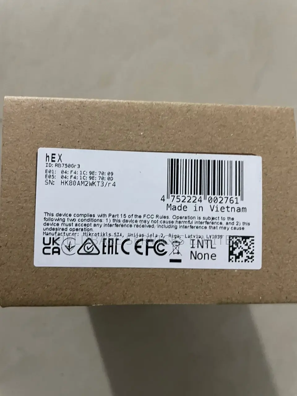 Mikrotik Hex Rb750gr3
