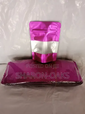 Purple Aluminum Pouch With Window 9×13cm