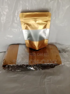 Gold Aluminum Pouch With Window 9×13cm