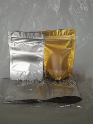 Gold Transparent Pouch 12×20cm