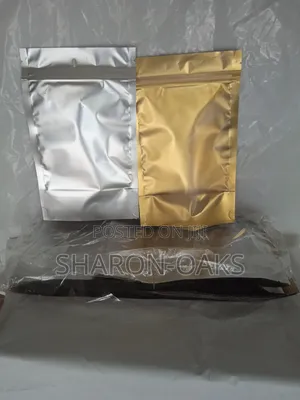 Gold Transparent Pouch 12×20cm
