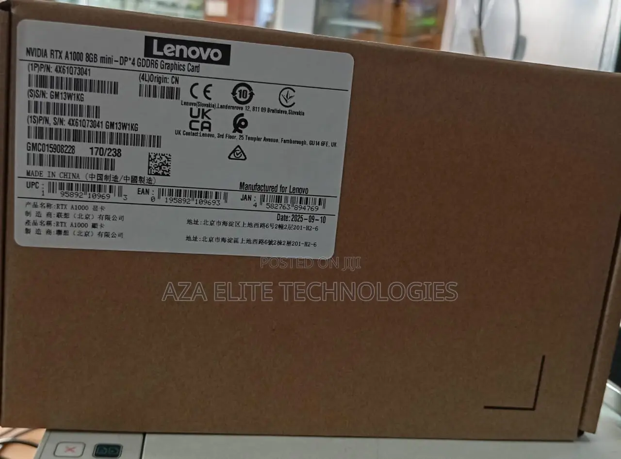 Lenovo Nvidia RTX A1000 Graphic Card - 8 Gb Gddr6