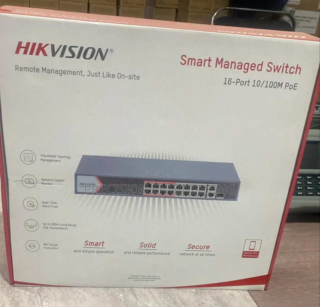 Hikvision Ds-3e1318p-Ei/M 16 Port Fast Ethernet Smart Poe Switch