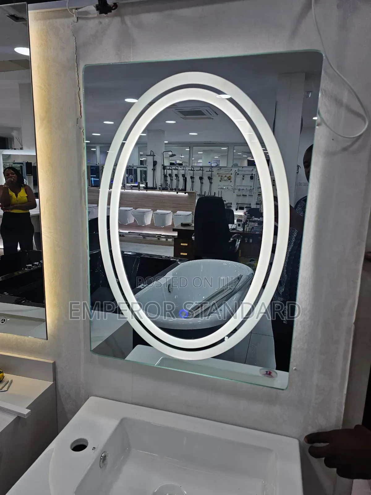 60×80cm 3 Light Led Mirror