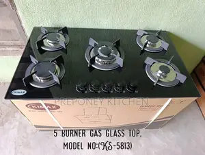 Kimax 5 Burner Gas Hub Glass