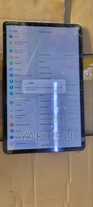 New Honor Pad X9 128 GB Gray