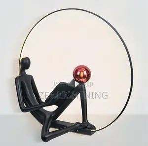Humanoid Abstract Modern Art Figure Sculpture Floor Lamp