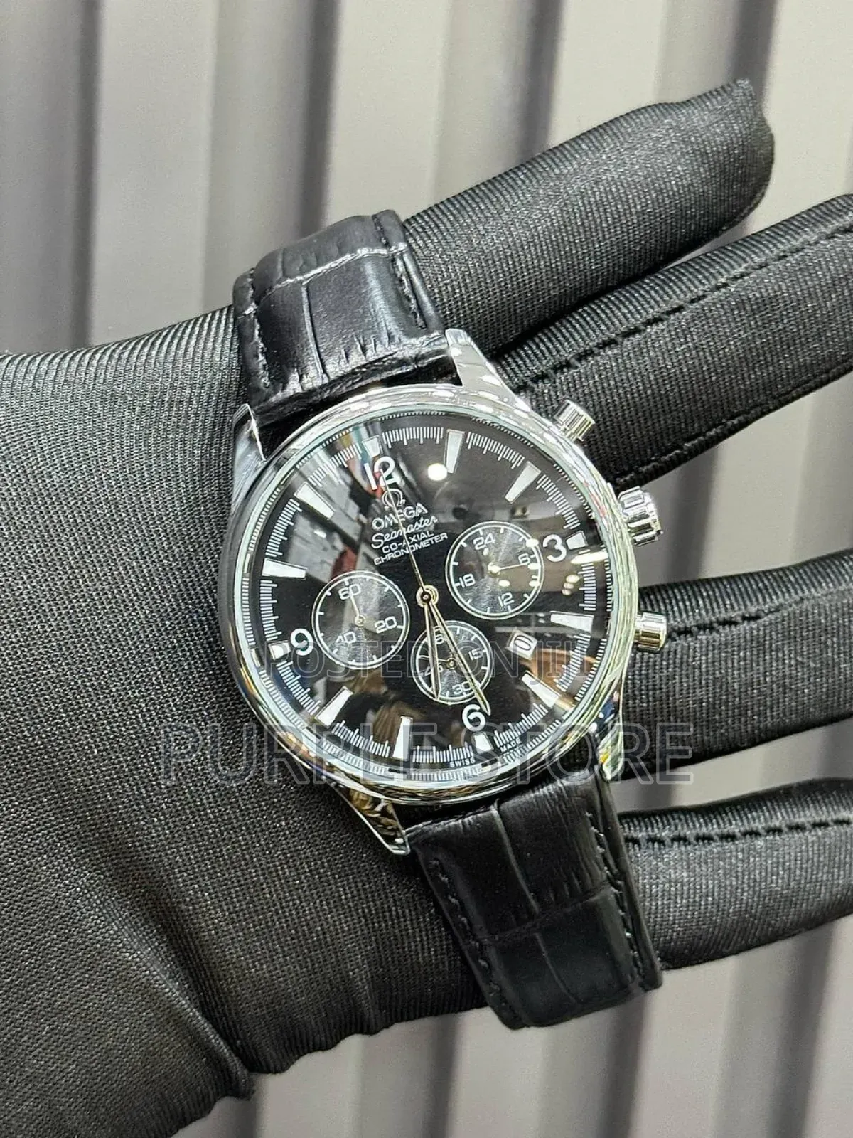 Omega Leather Functional-Chronograph 