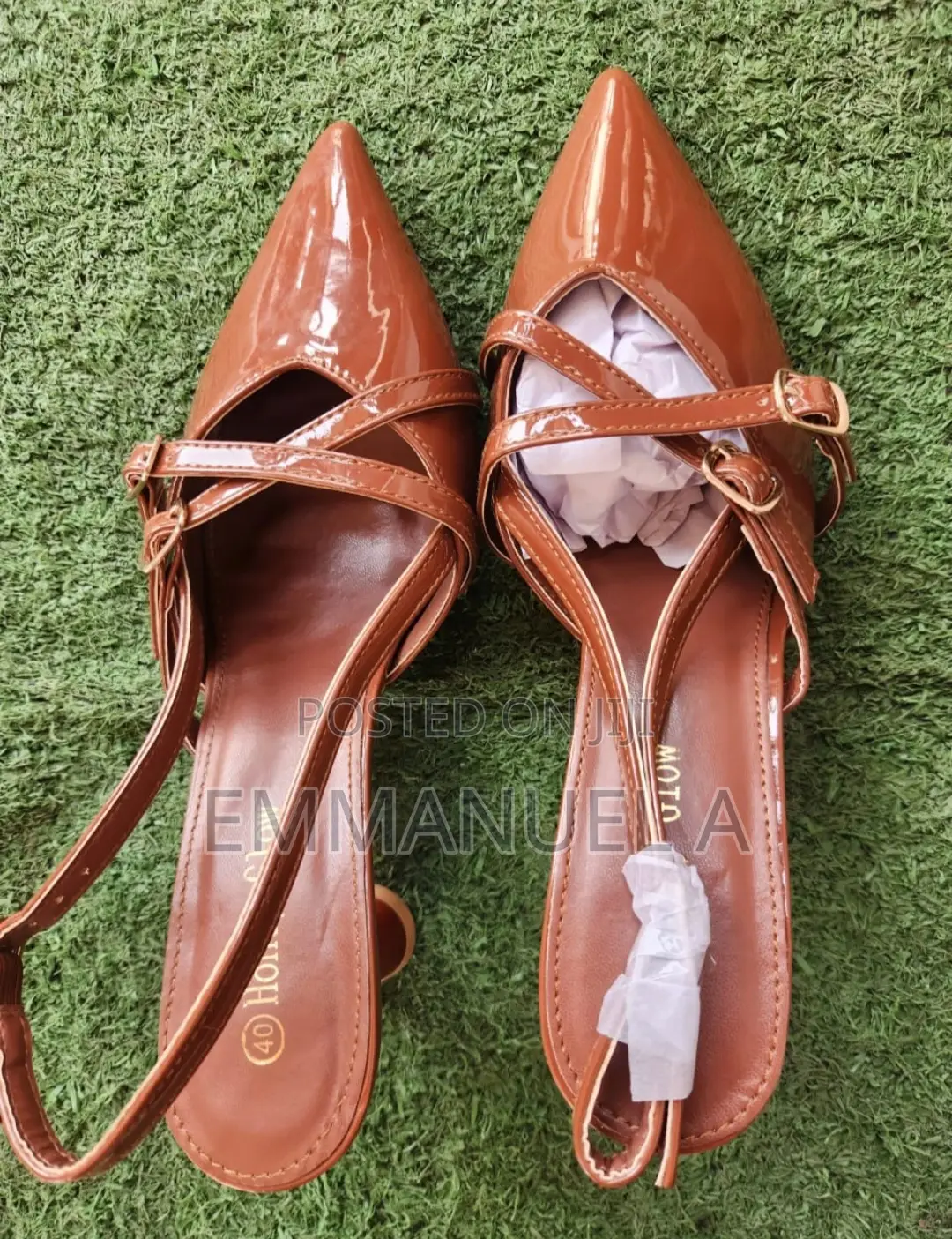 New Elegant Brown Heels