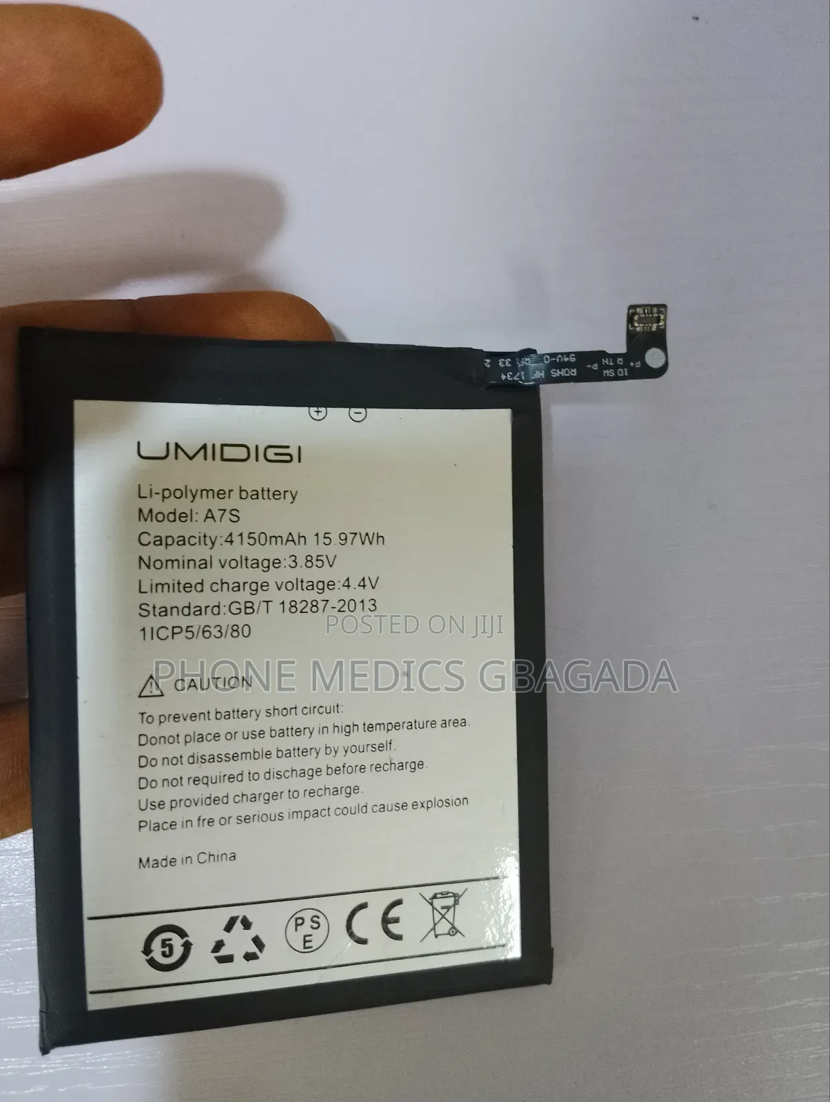 Umidigi A7s Battery
