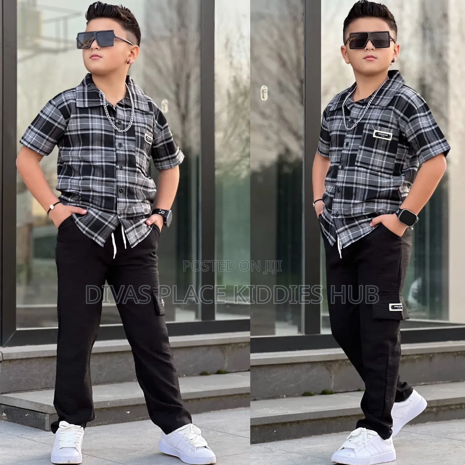 Boys Check Set