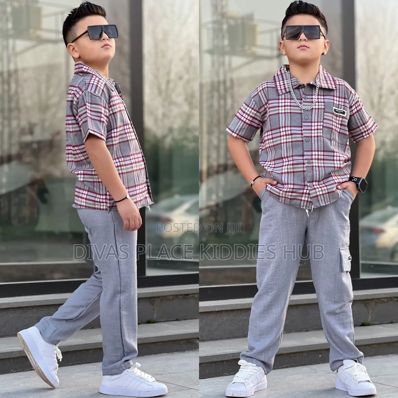 Boys Check Set