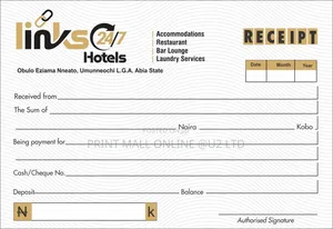 Printing Of Receipt Invoice Waybill