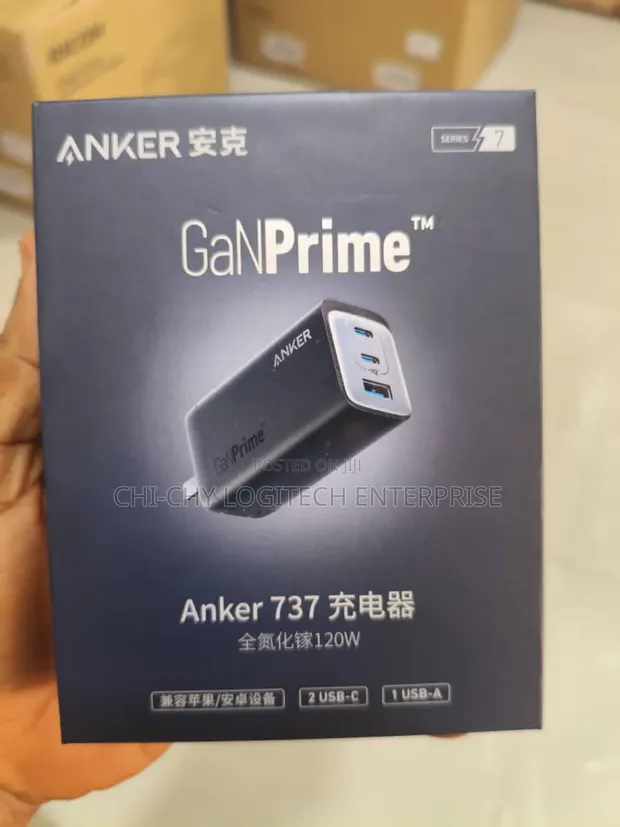 Anker 737 Ganprime 120w 3-Port Fast Charger for sale - CHI-CHY Logitech  Enterprise  Price:  85,000 on Jiji.ng [Ikeja]