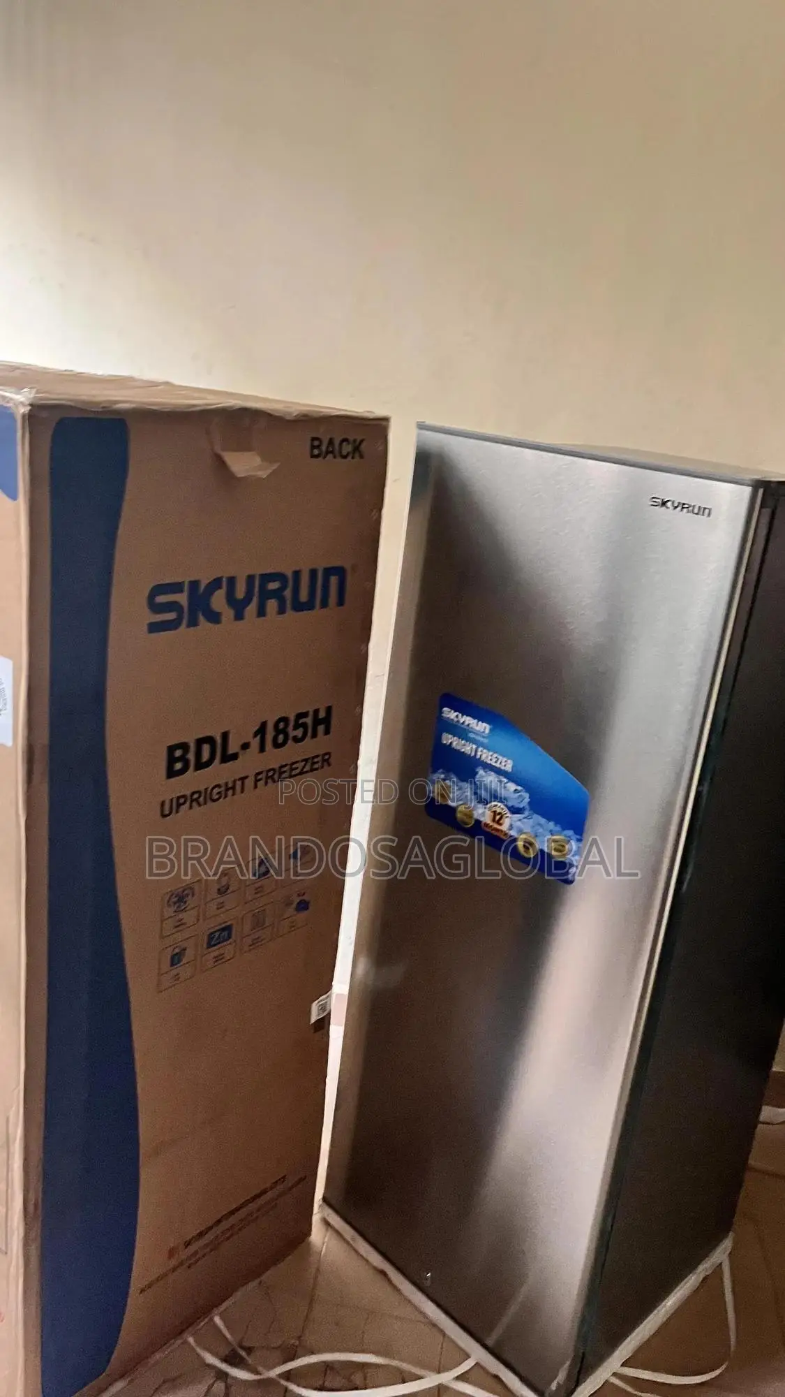 Skyrun 185l Standing Freezer – Energy Efficient