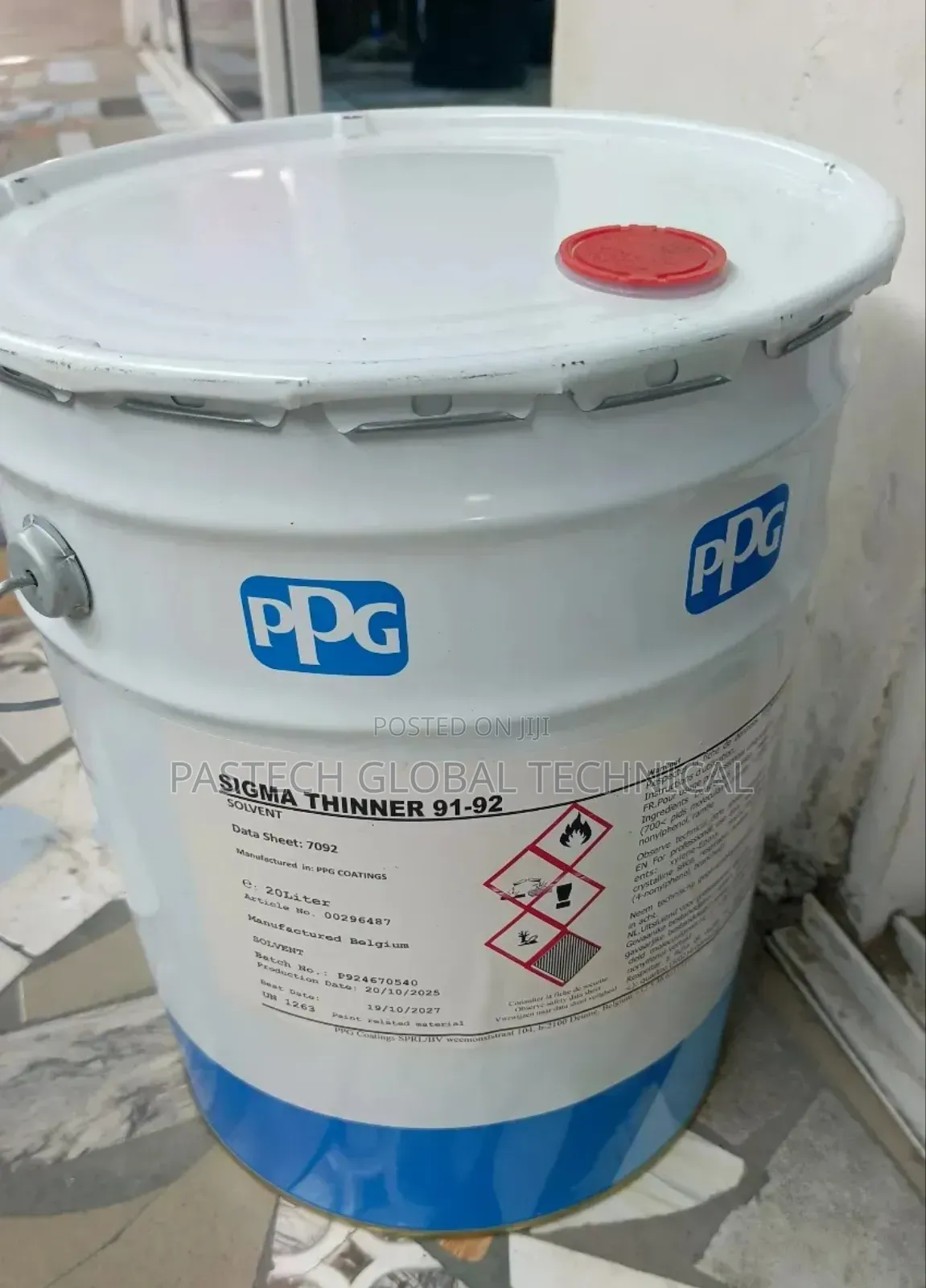 20l of PPG Sigma Thinner 91-92.