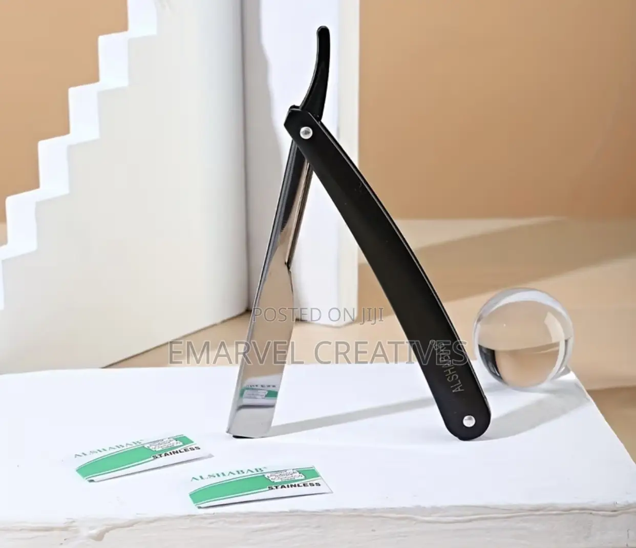 Professional Straight Razor Set for Men - Double Edge,