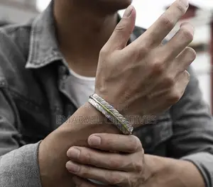 Design Tang Grass Pattern Feather Bracelet Men's Fashionable Versatile