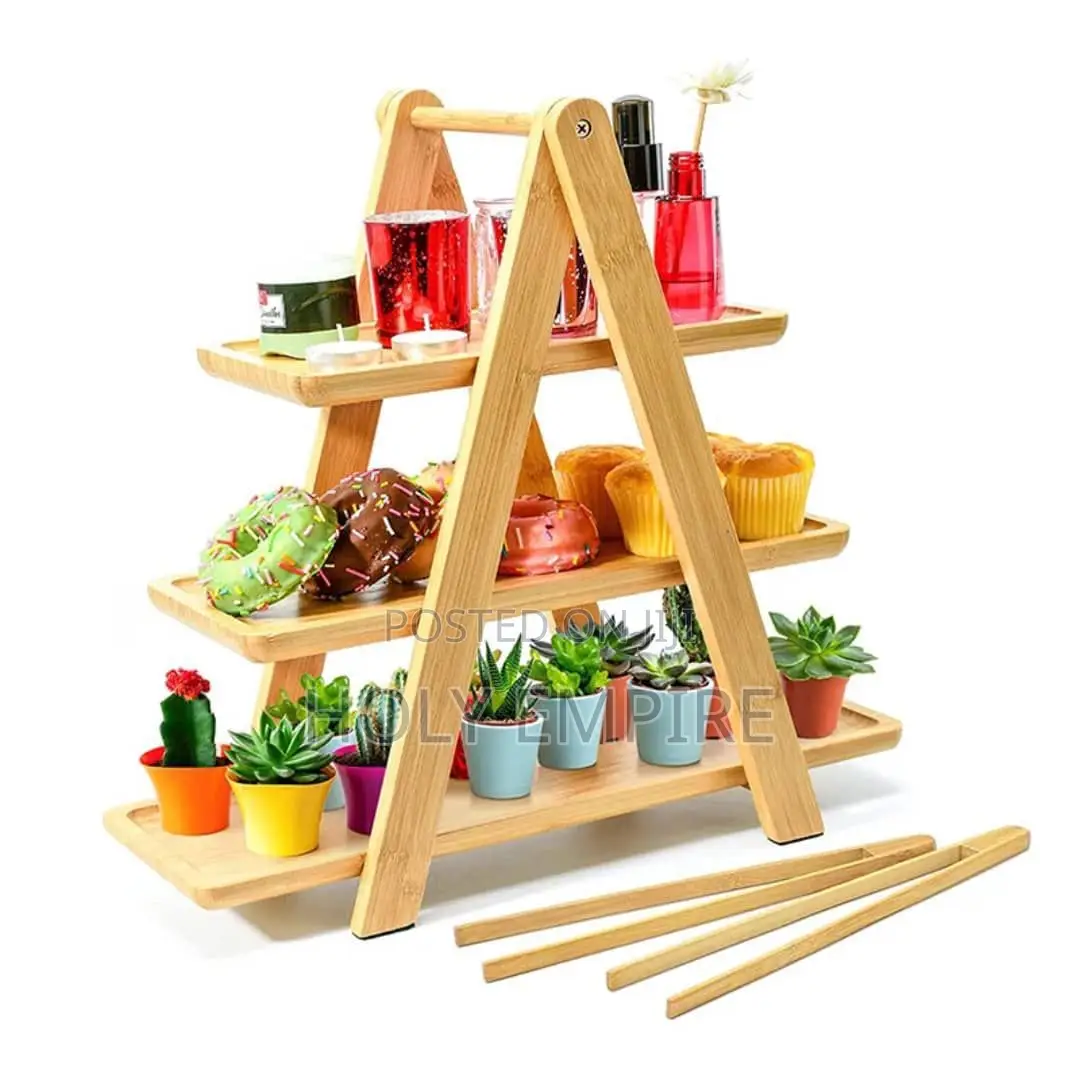 3 Tier Serving Tray Three Tiered Cupcake Stand Rectangle Serving