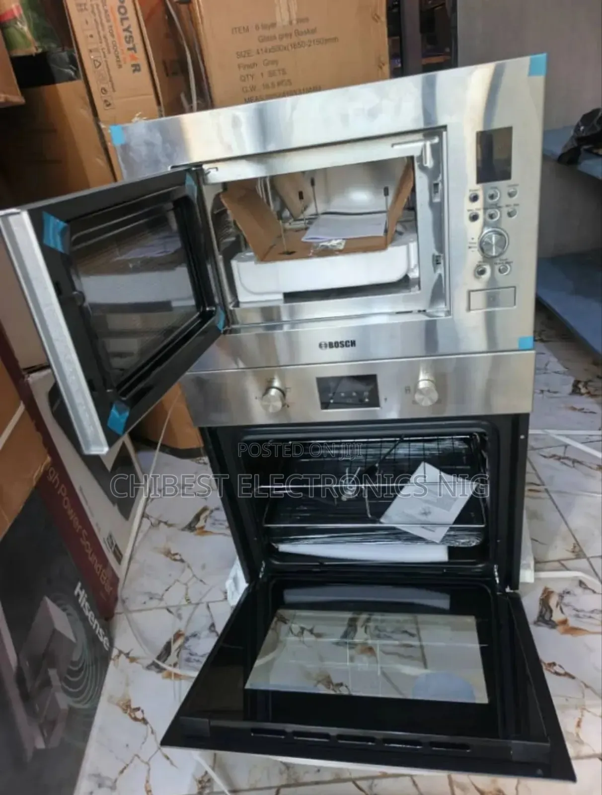 Original Bosch 60cm Built-in Gas Electric Oven Built-in Microwave