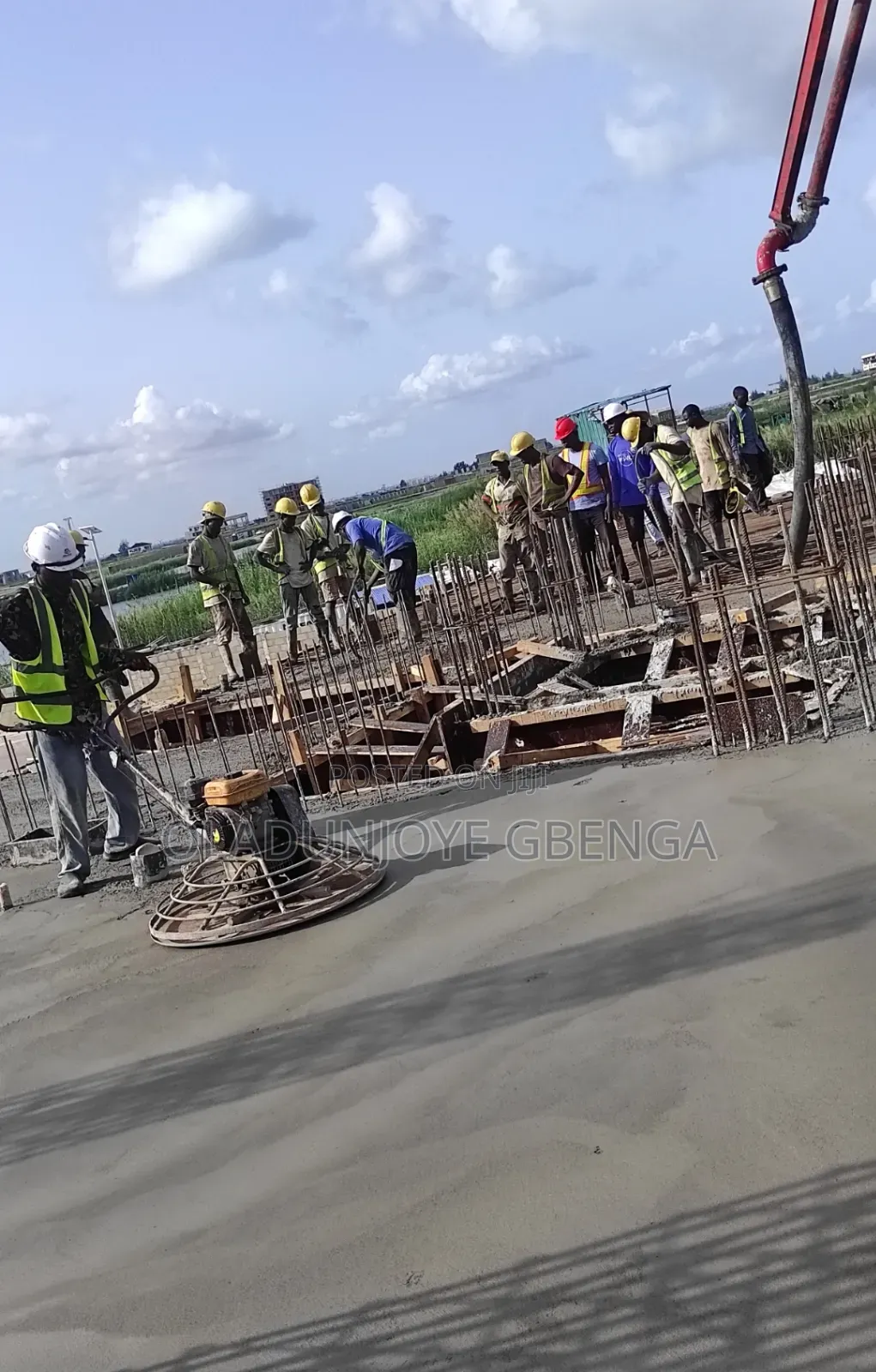 Concrete Powertrowel Machine Work