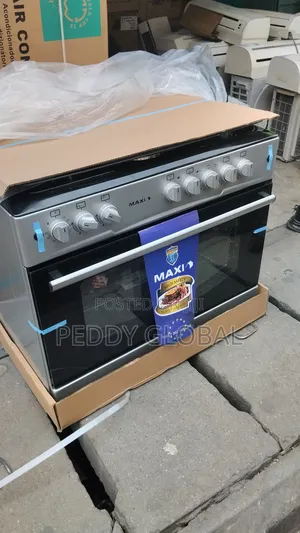 Maxi Gas Cooker 60x90 Cm (4+2) Burners Black Grey