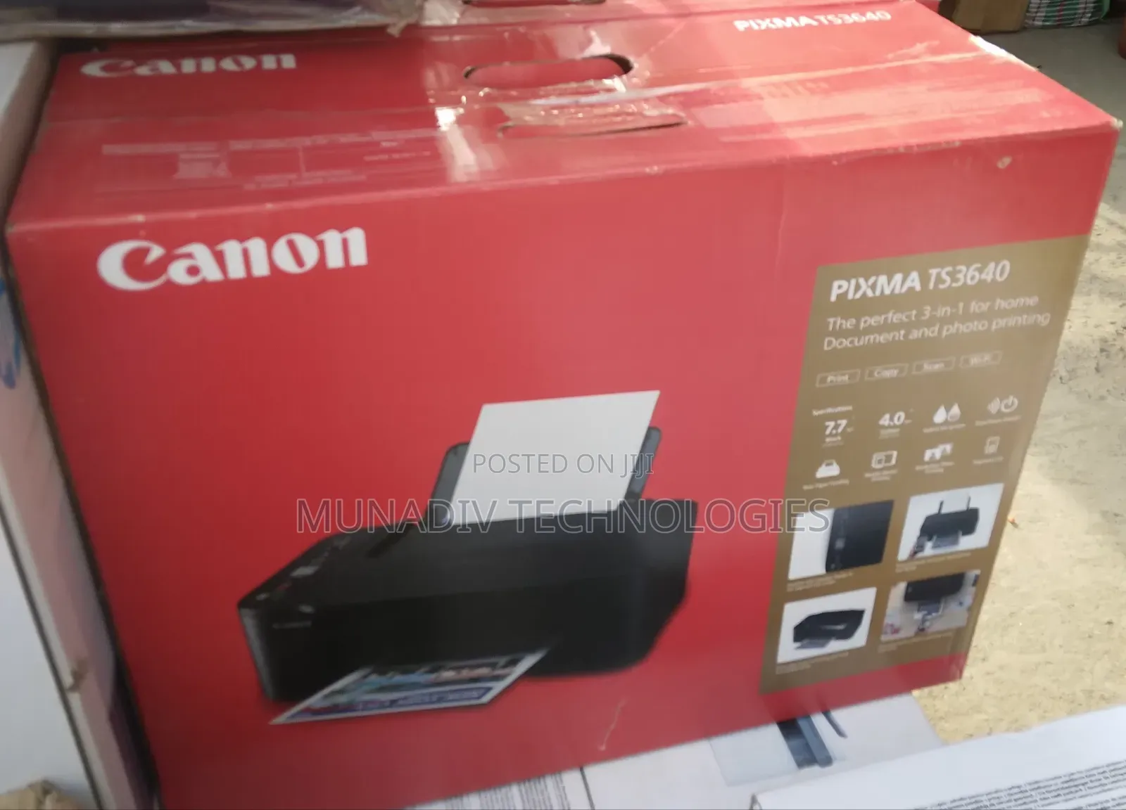 Canon Pixma Ts3640 Inkjet Printers