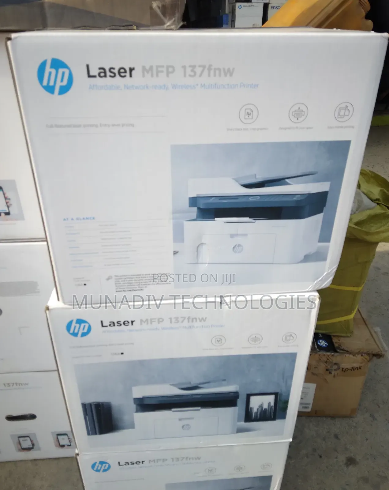 Hp Laserjet MFP 137fnw Monochrome Multi- Function Printer