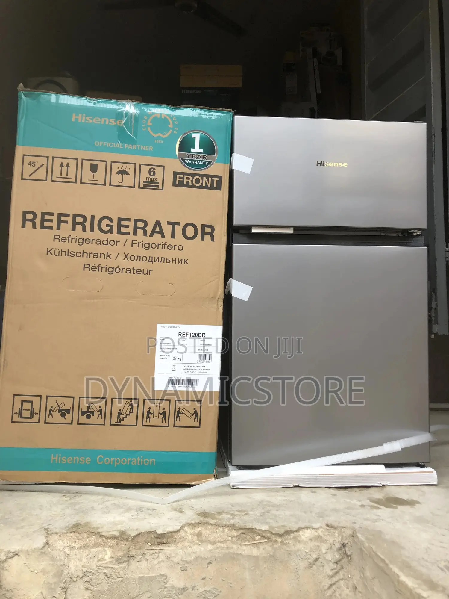 Hisense Table Top Double Door 95l