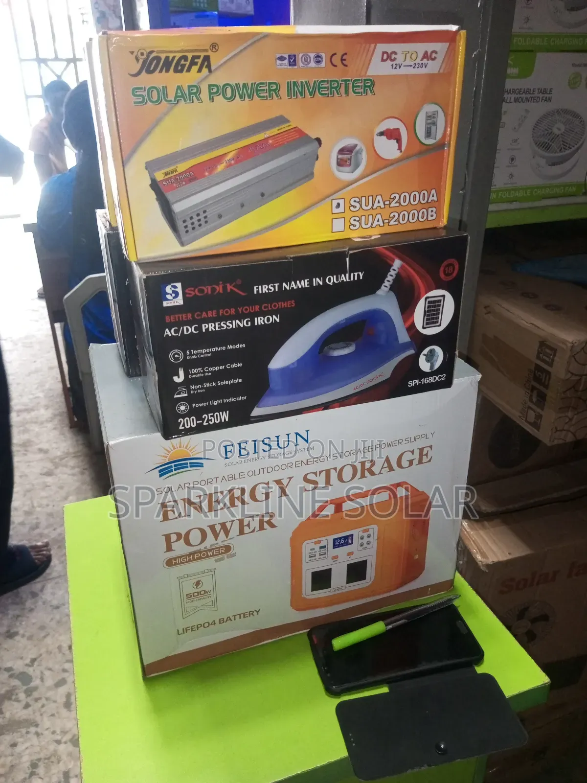 Best Combo: 500w Feisun Generator + 100w Panel + Pressing Iron (Set)