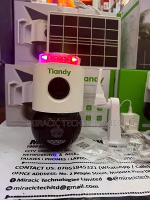 Tiandy 4g Solar CCTV Camera Dual Lens