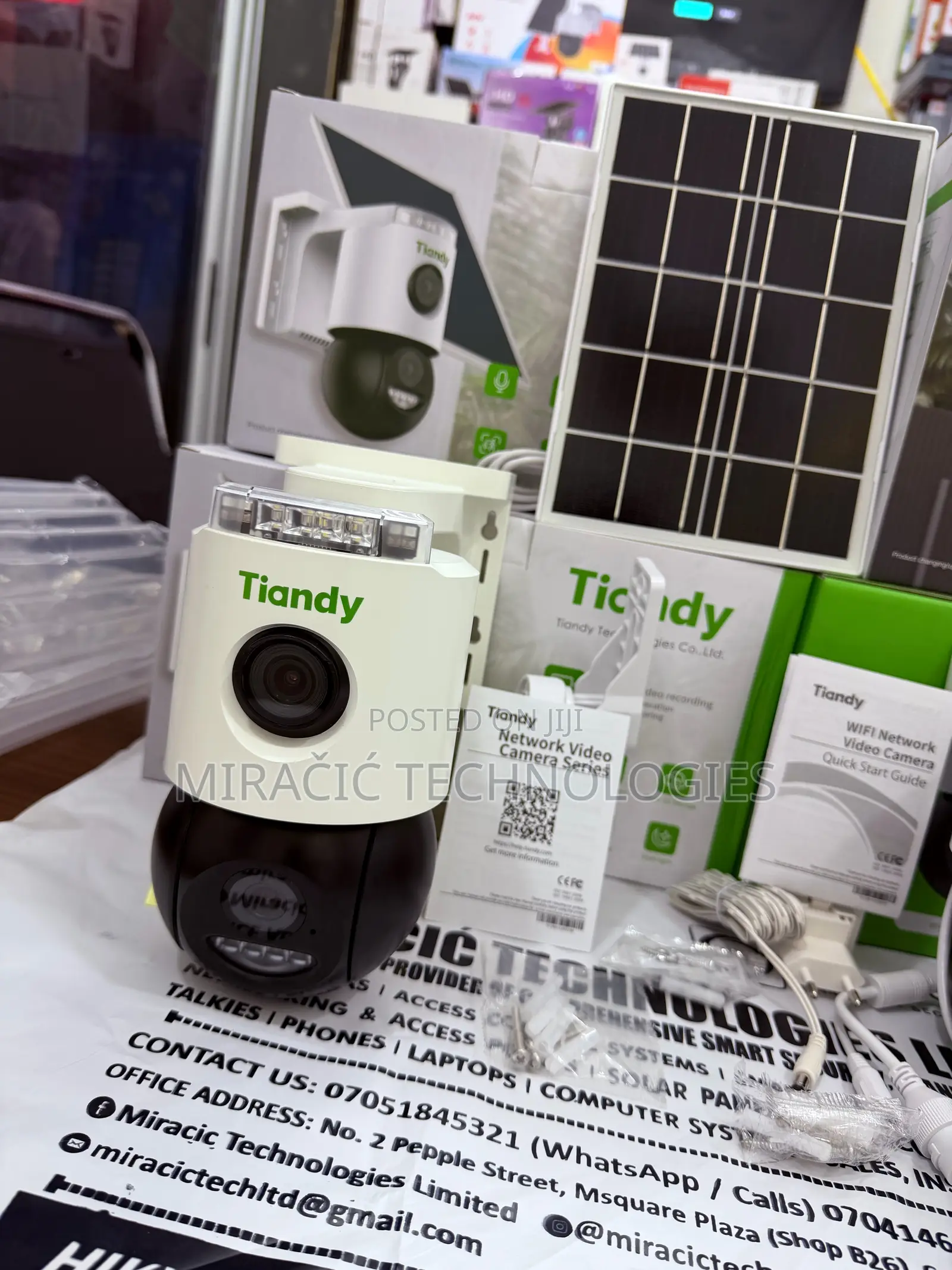 Tiandy 4g Solar CCTV Camera Dual Lens