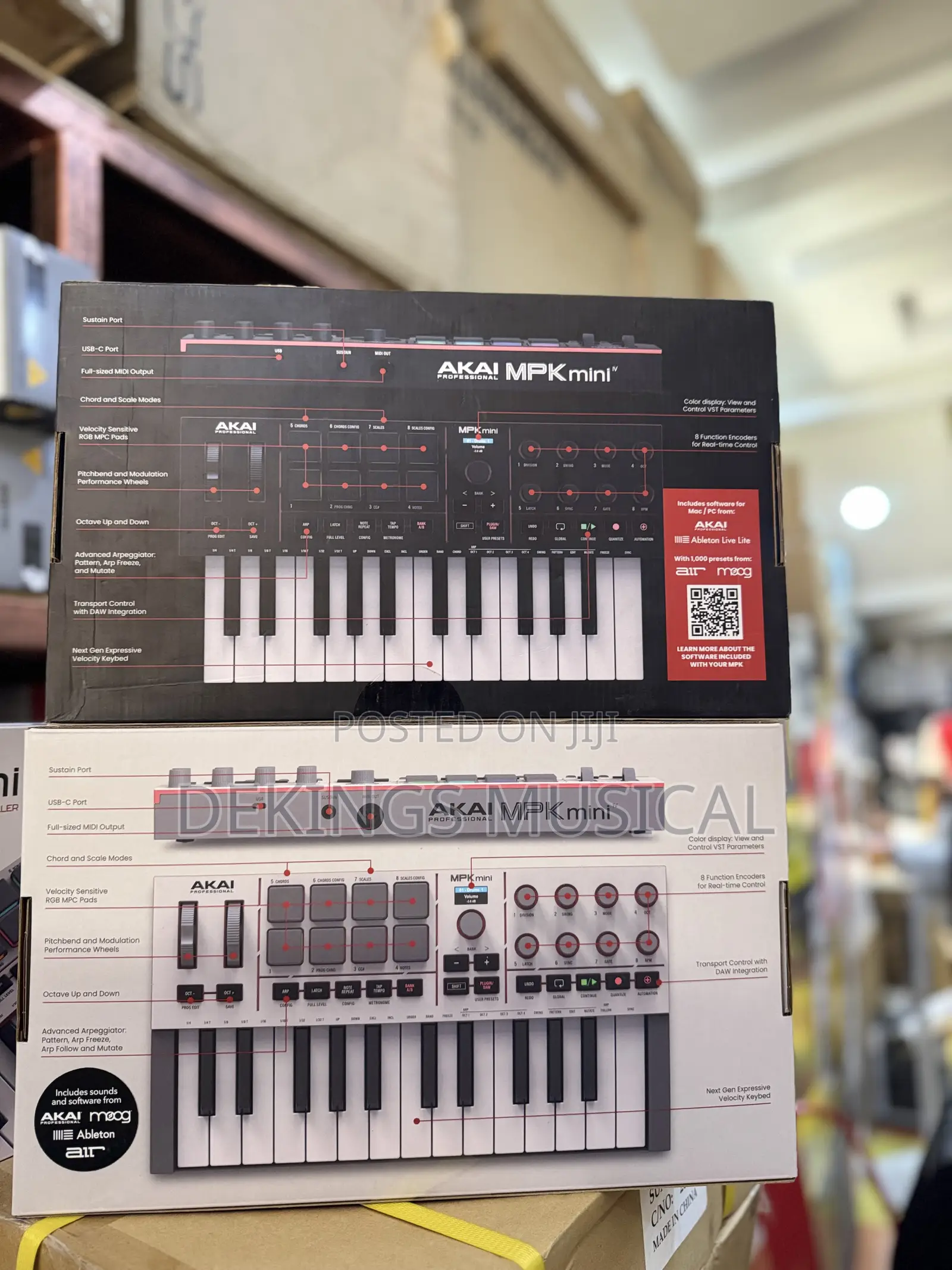 Akai Mpk Mini Iv Midi Keyboard And Pad Controller.